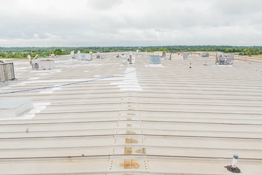 spectrum brands roof before application of elastomeric roof coating