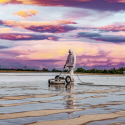 Stephens-Commercial-Painting-Commercial-Exterior-Worker-powerrwashes-concrete-outdoors-Goezler-1-scaled-1